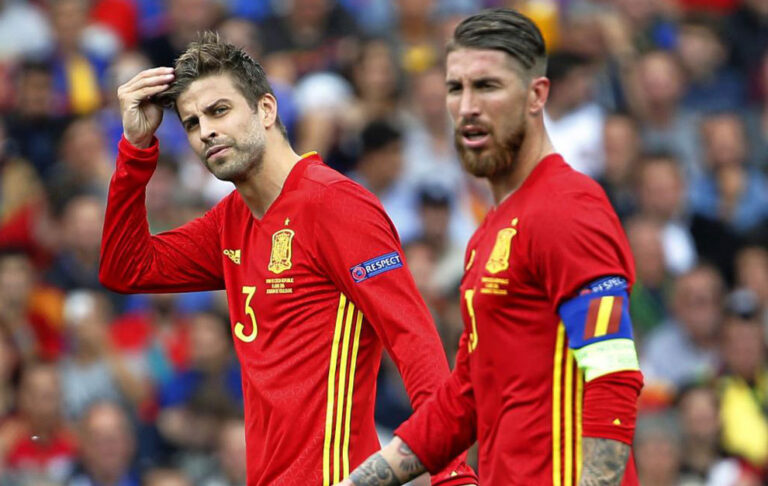 Ramos và Pique bị loại khỏi danh sách Tây Ban Nha dự World Cup