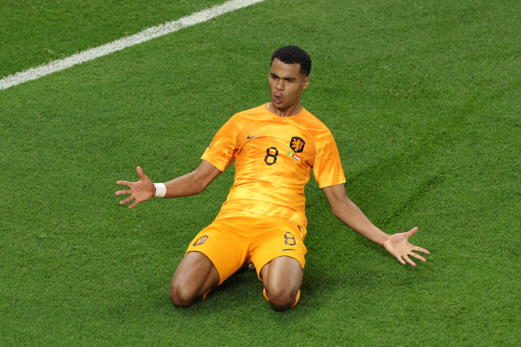 Gakpo scored the opening goal for Netherlands