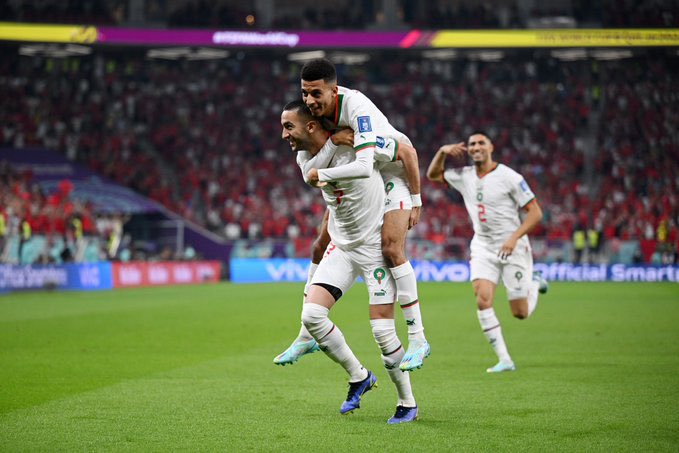 Morocco celebrated goal against Canada