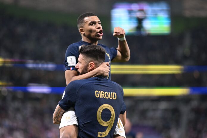 Mbappe and Olivier Giroud among top scorers at World Cup 2022